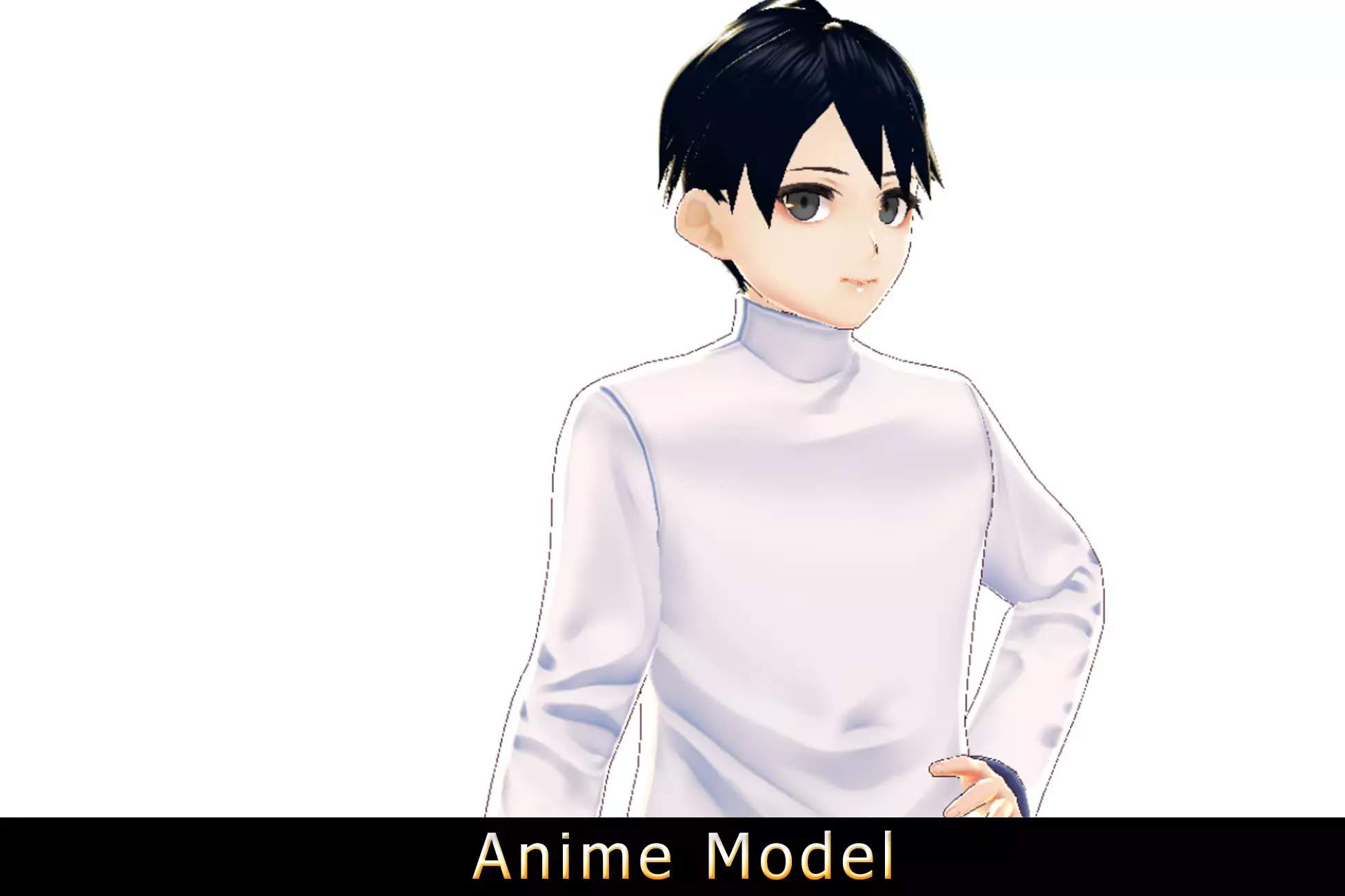 Anime Character - Yong-Two type 3D model_0