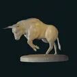 Spanish bull charging stl 3D print model_2