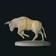 Spanish bull charging stl