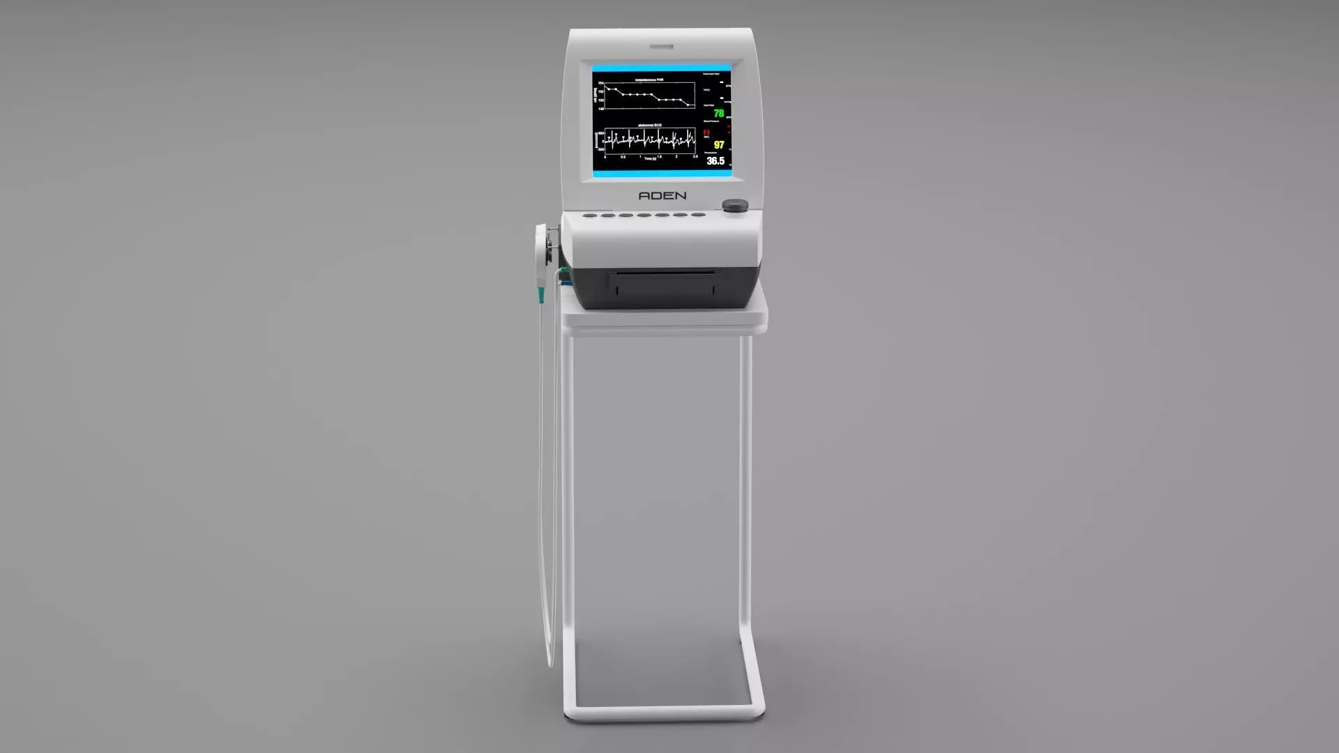 Fetal Monitor 3D model_0