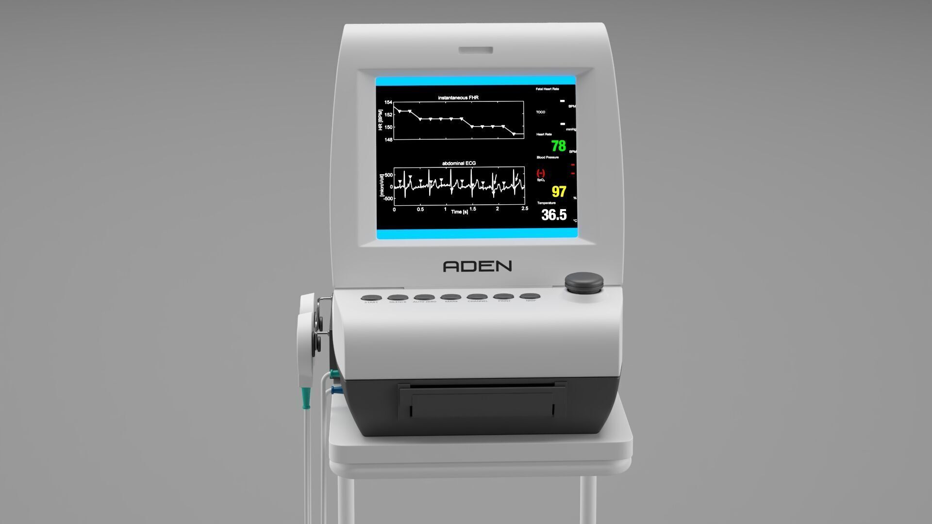 Fetal Monitor 3D model_1