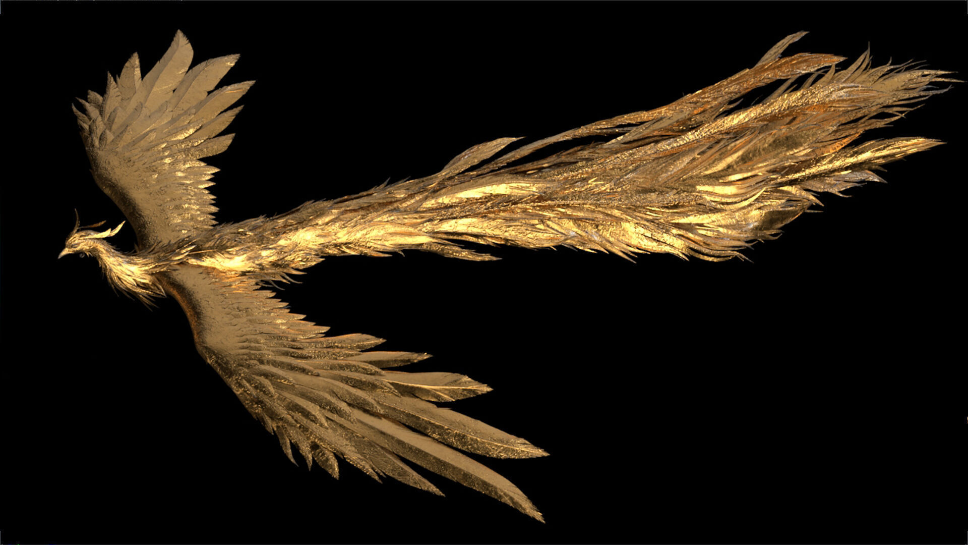 phoenix Undead bird phoenix 3D model_2