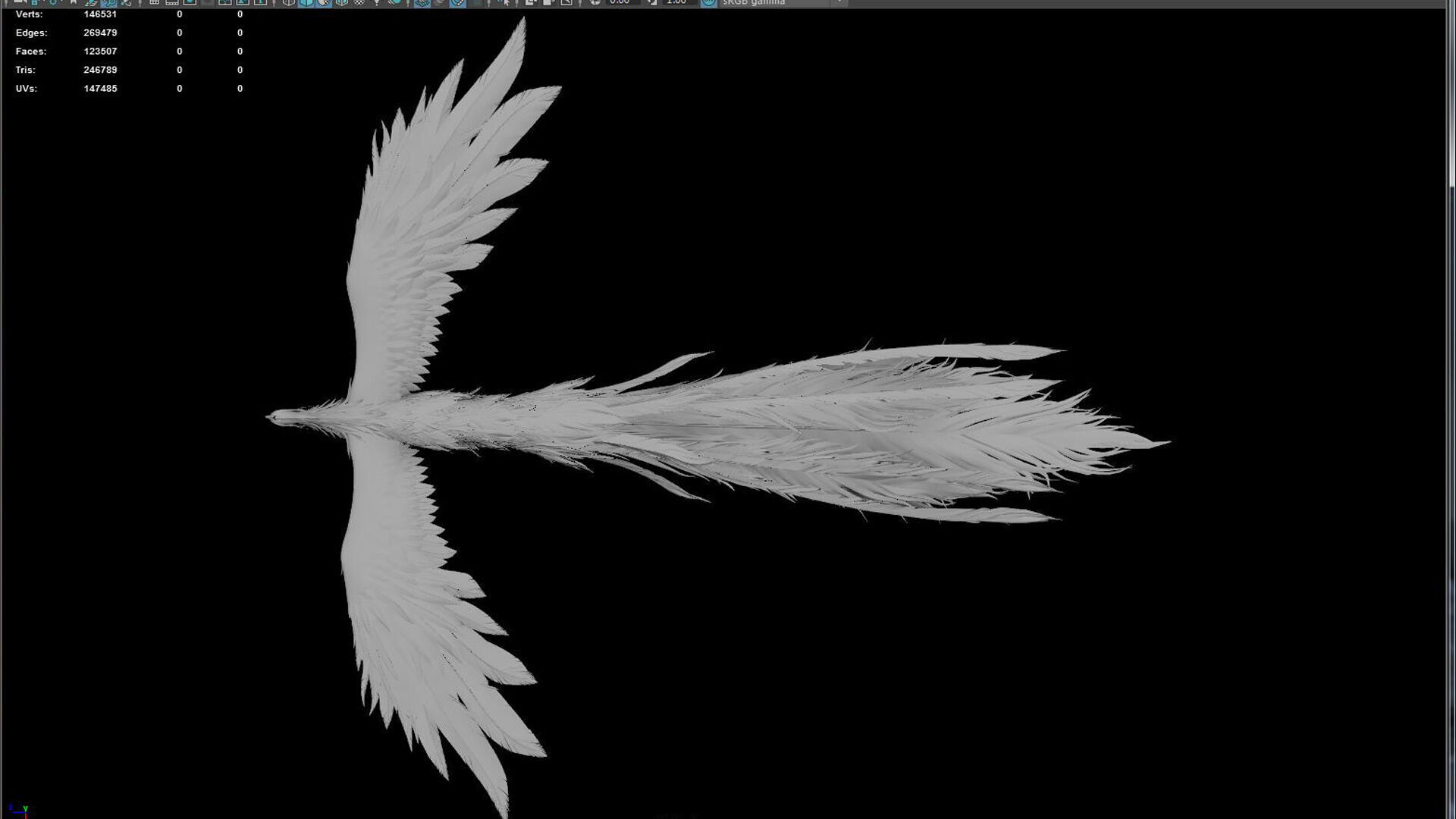 phoenix Undead bird phoenix 3D model_3