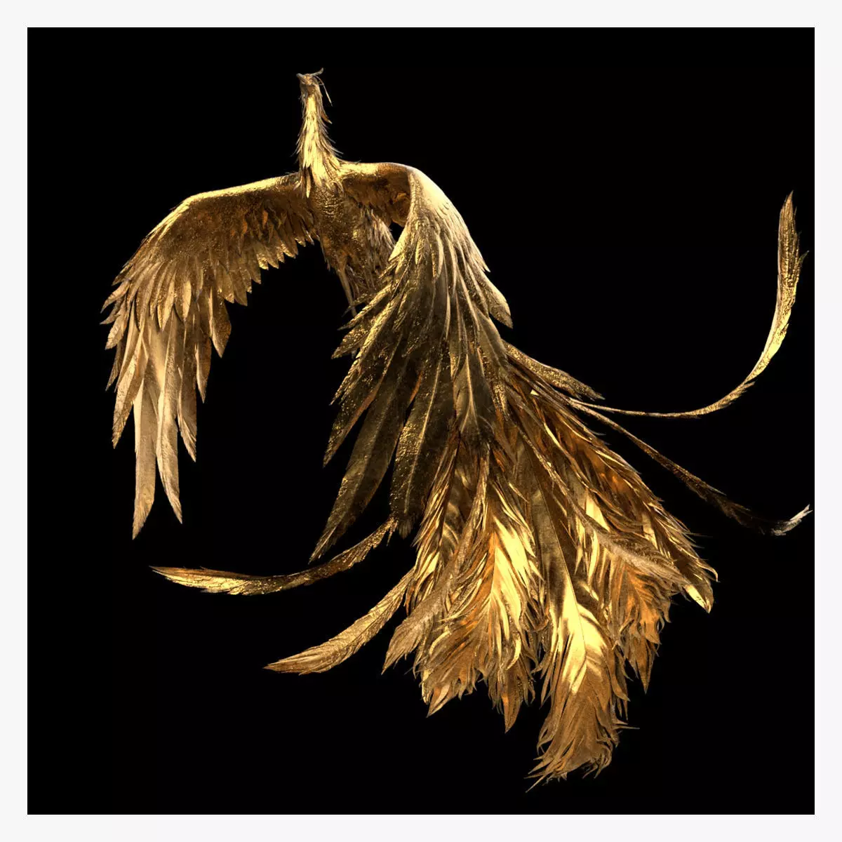 phoenix Undead bird phoenix 3D model_0