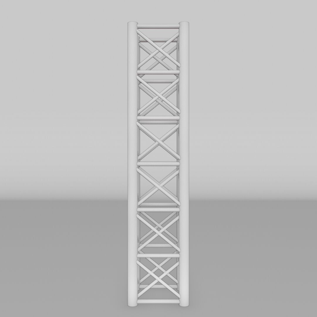 Steel Square Truss 2 Low-poly 3D model_9