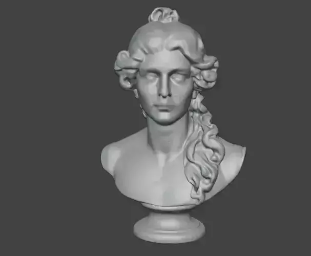Renaissance woman head statue