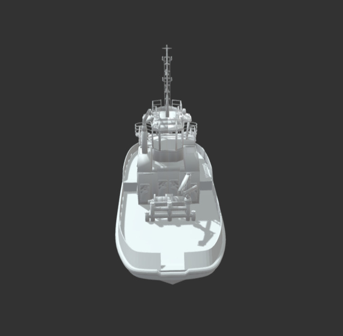 Tug Boat - Harbour Boat RC Conversion Kit 3D print model_4