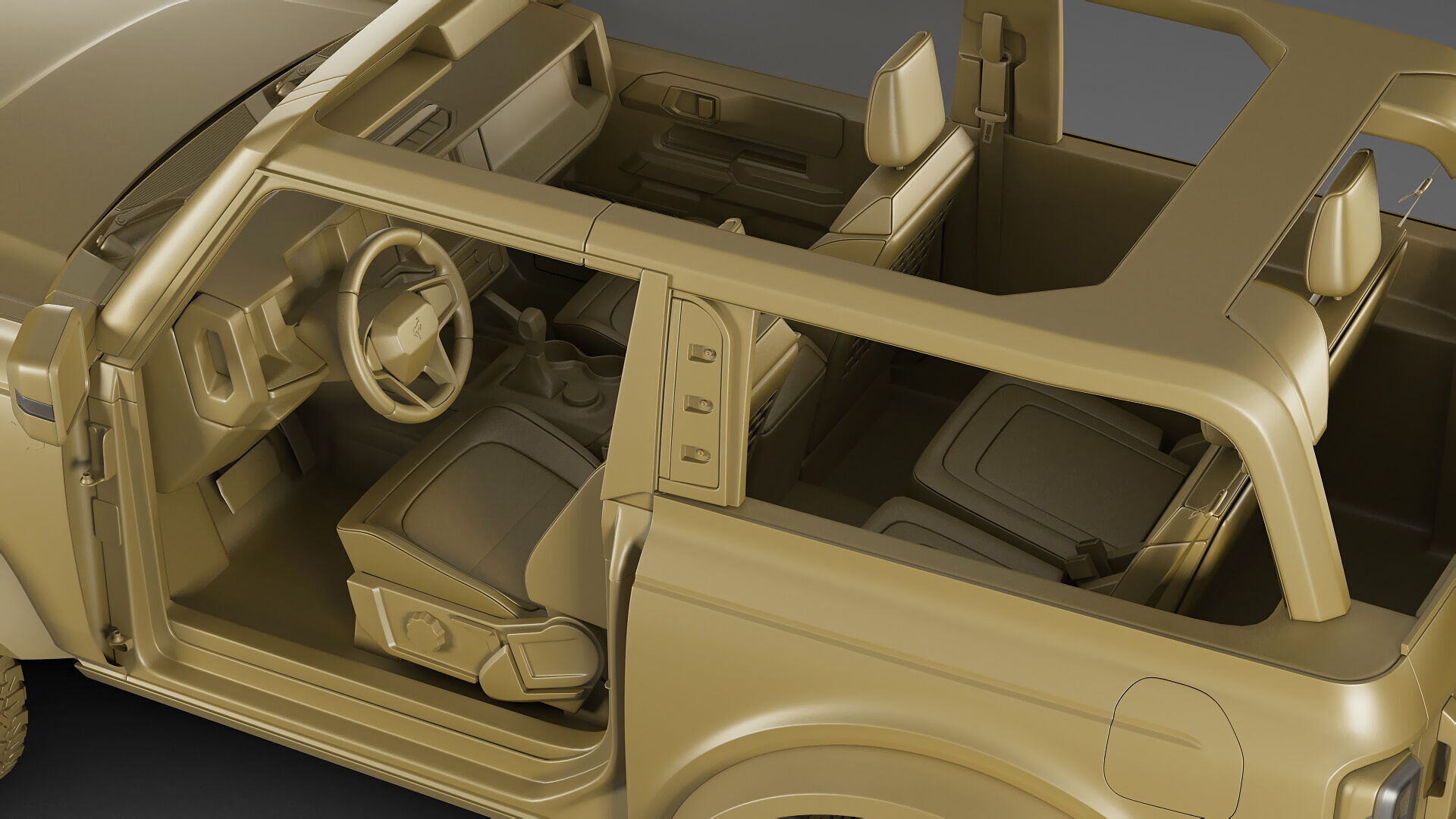 Bronco 4 door and 2 door 2021 3D model_51