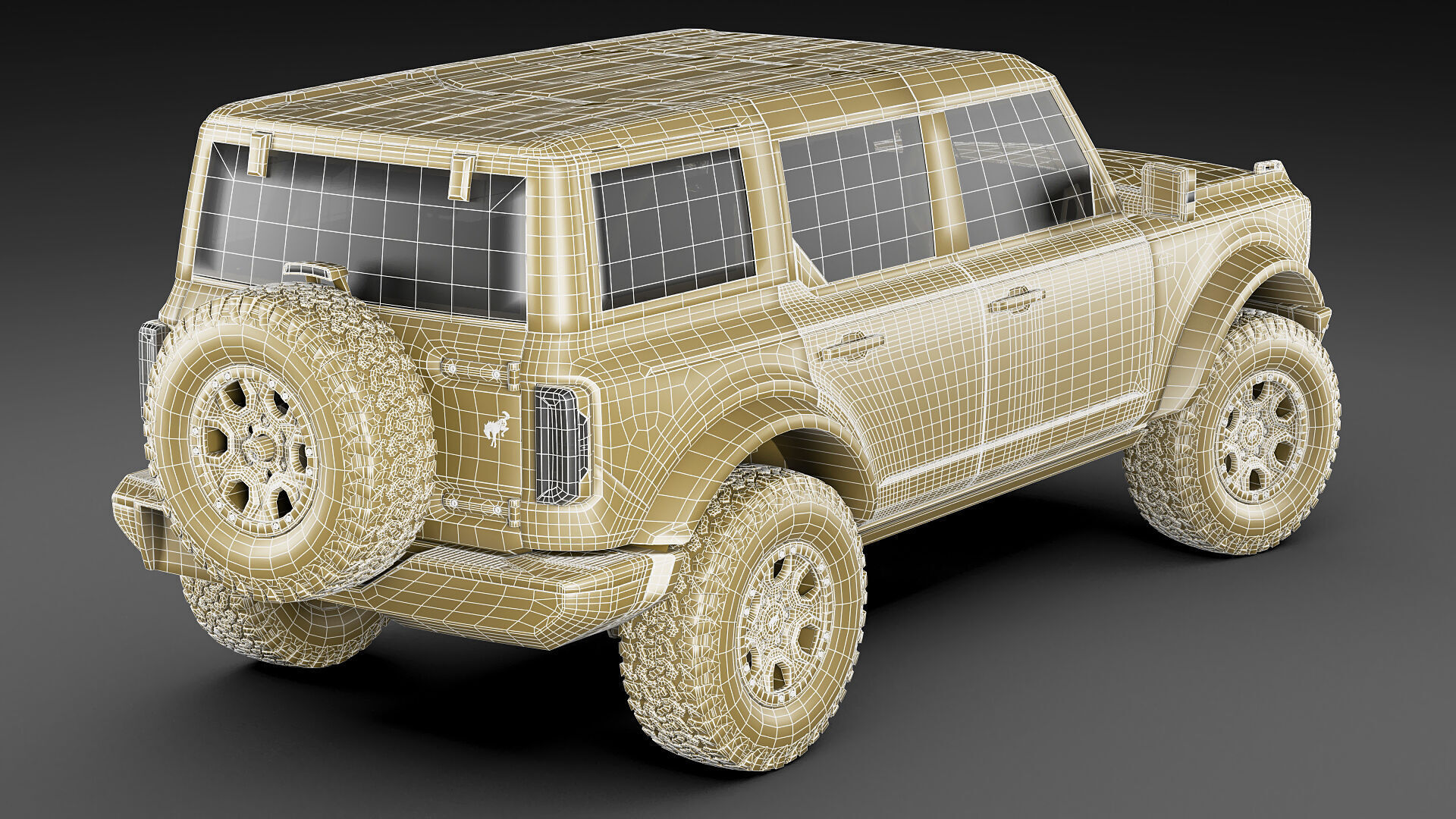 Bronco 4 door and 2 door 2021 3D model_58