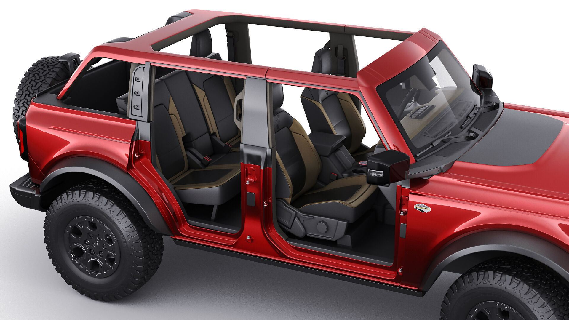 Bronco 4 door and 2 door 2021 3D model_8