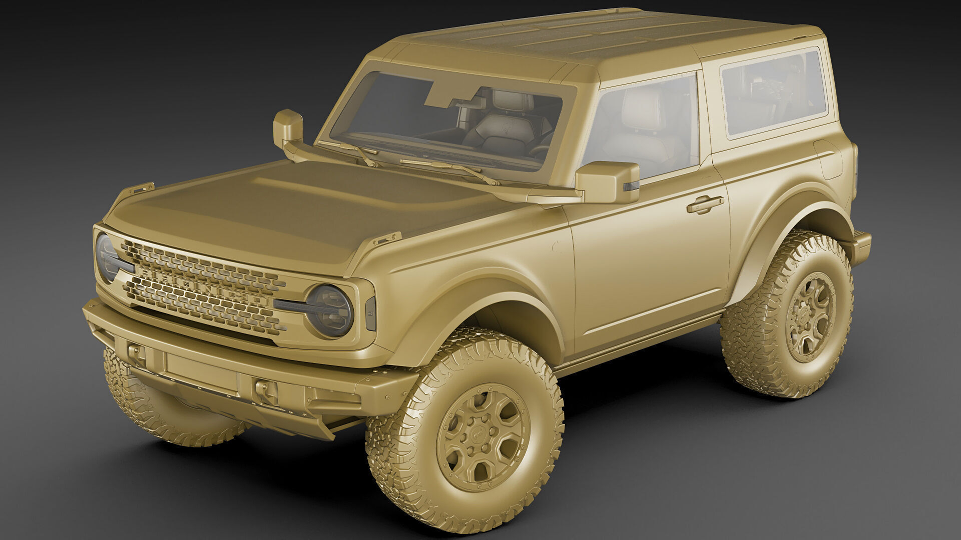 Bronco 4 door and 2 door 2021 3D model_43