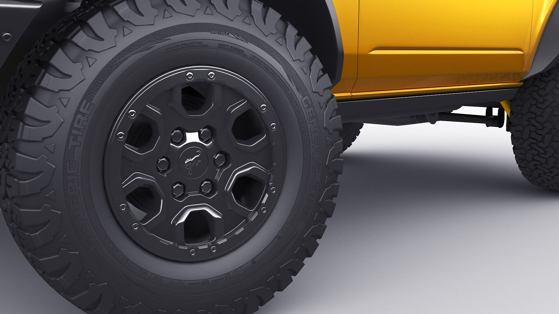 Bronco 4 door and 2 door 2021 3D model_26