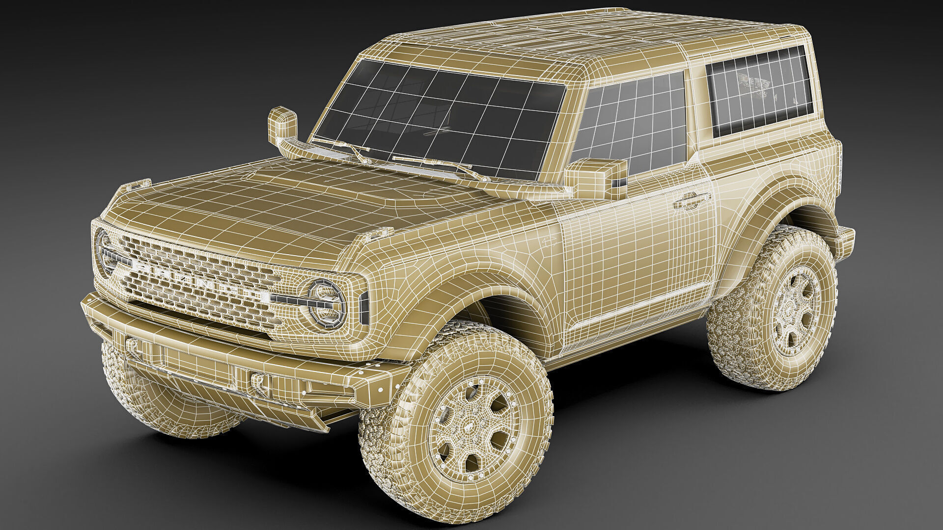 Bronco 4 door and 2 door 2021 3D model_57