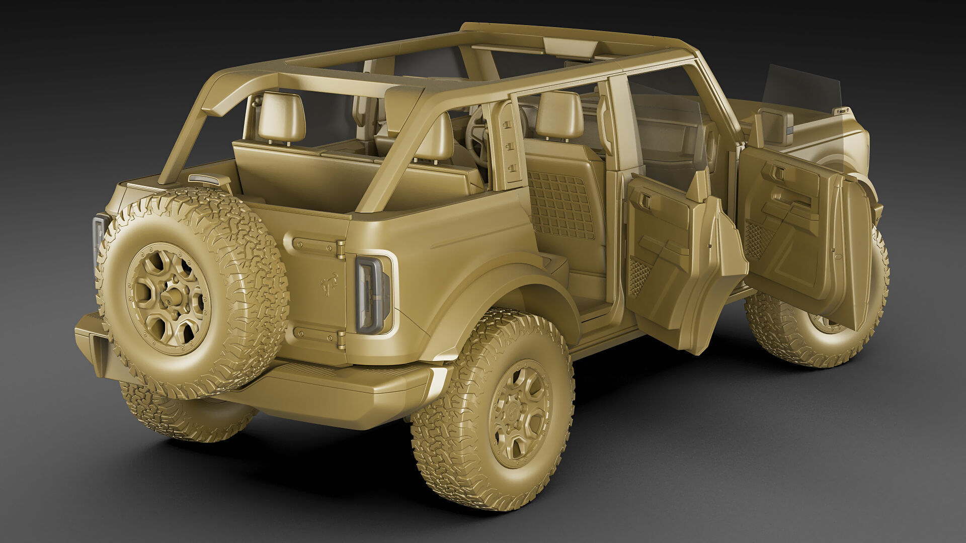 Bronco 4 door and 2 door 2021 3D model_52