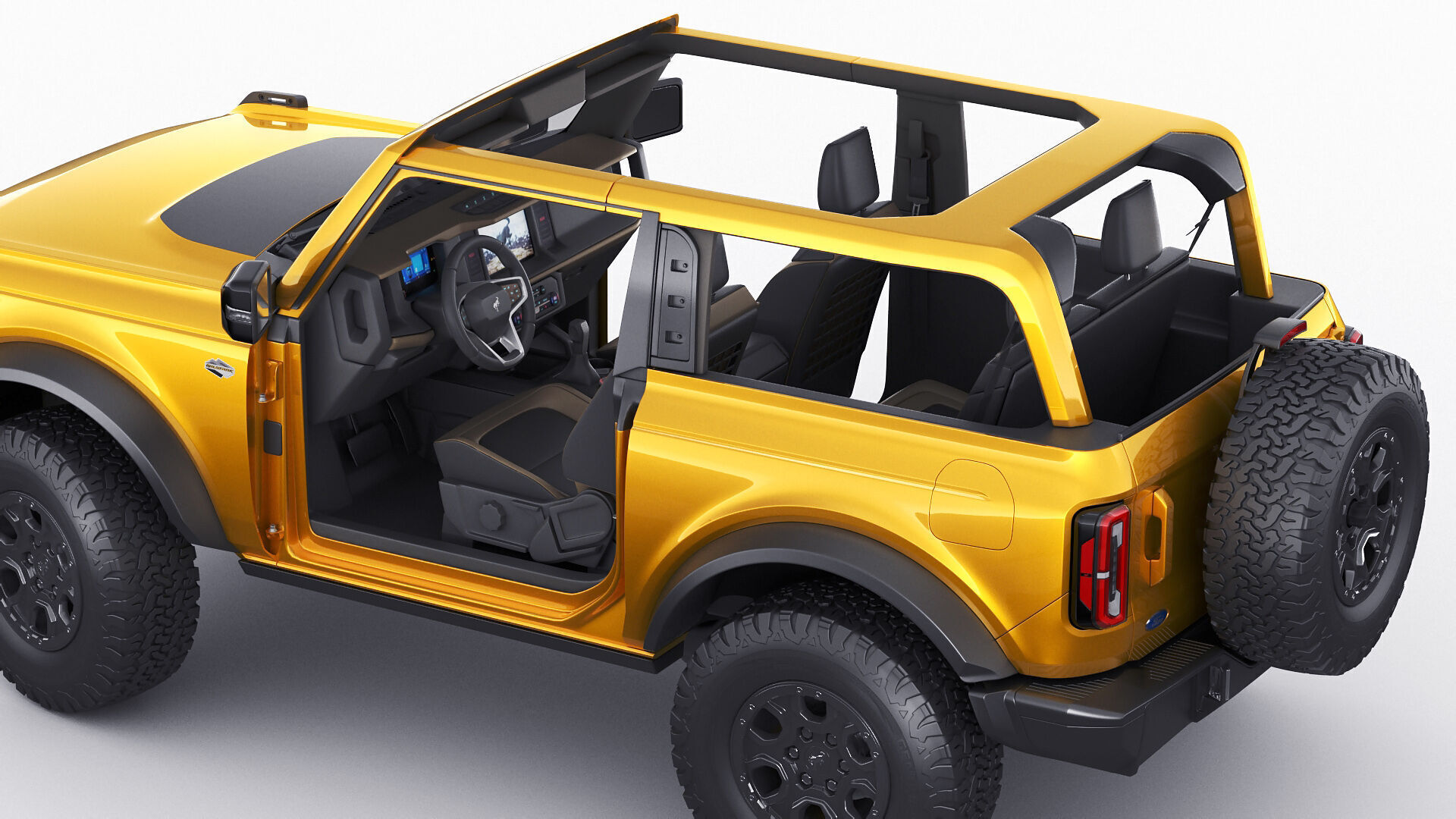 Bronco 4 door and 2 door 2021 3D model_10