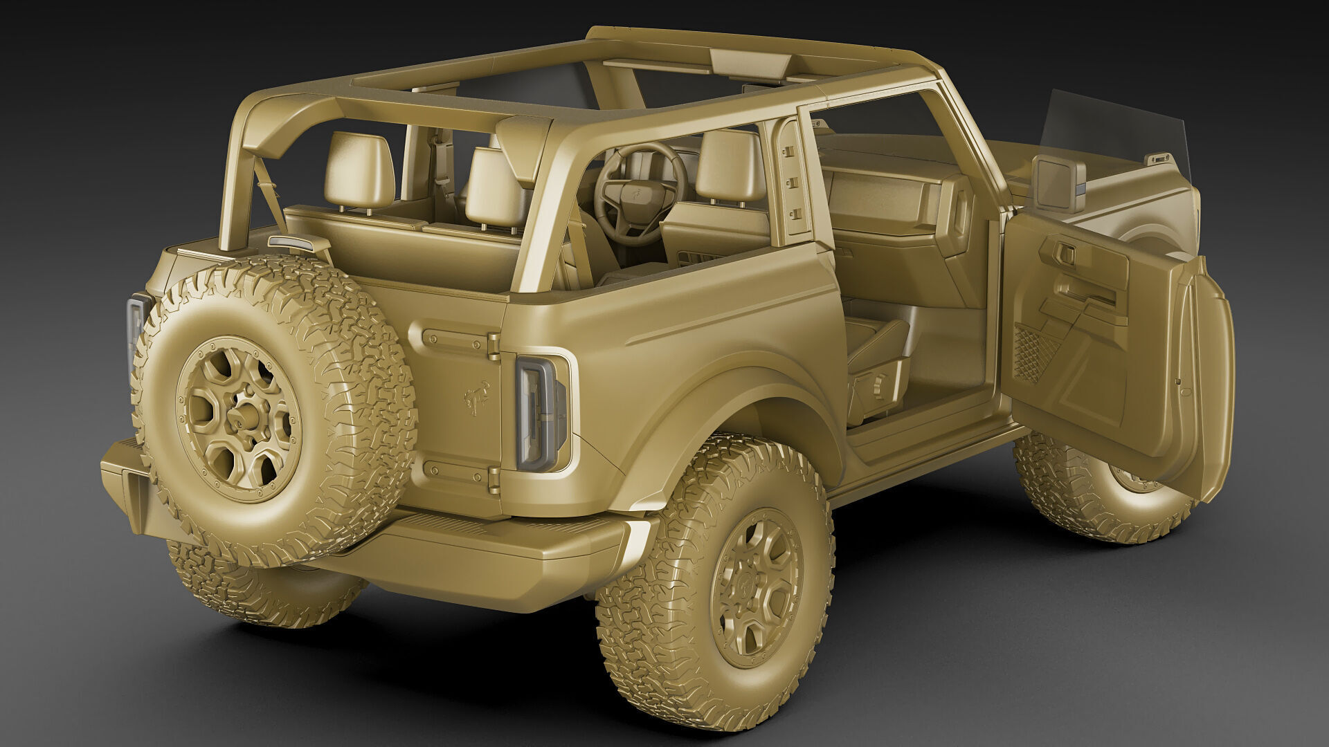 Bronco 4 door and 2 door 2021 3D model_48