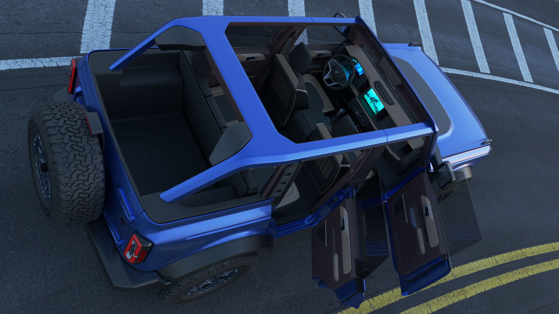 Bronco 4 door and 2 door 2021 3D model_42