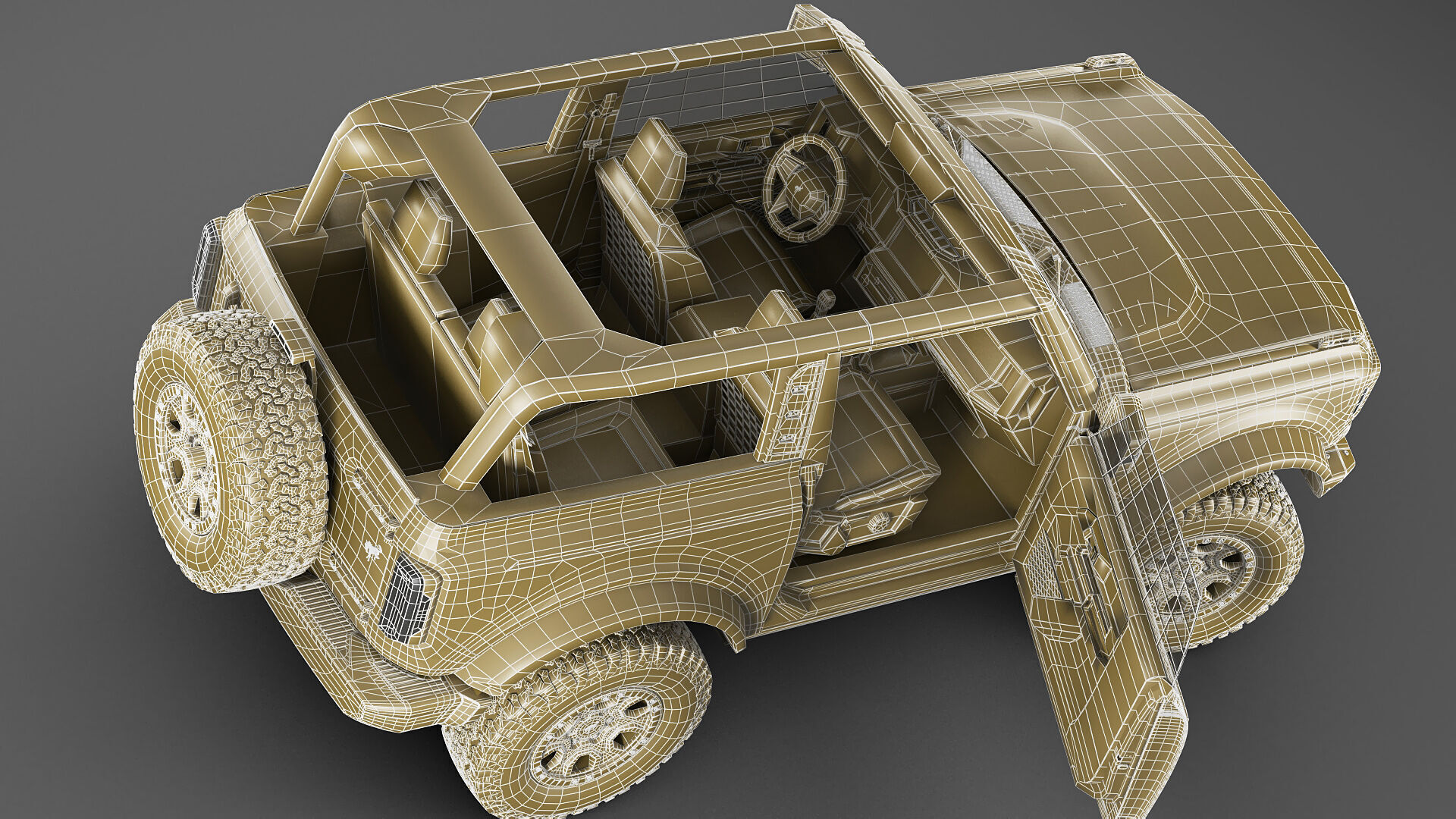 Bronco 4 door and 2 door 2021 3D model_60