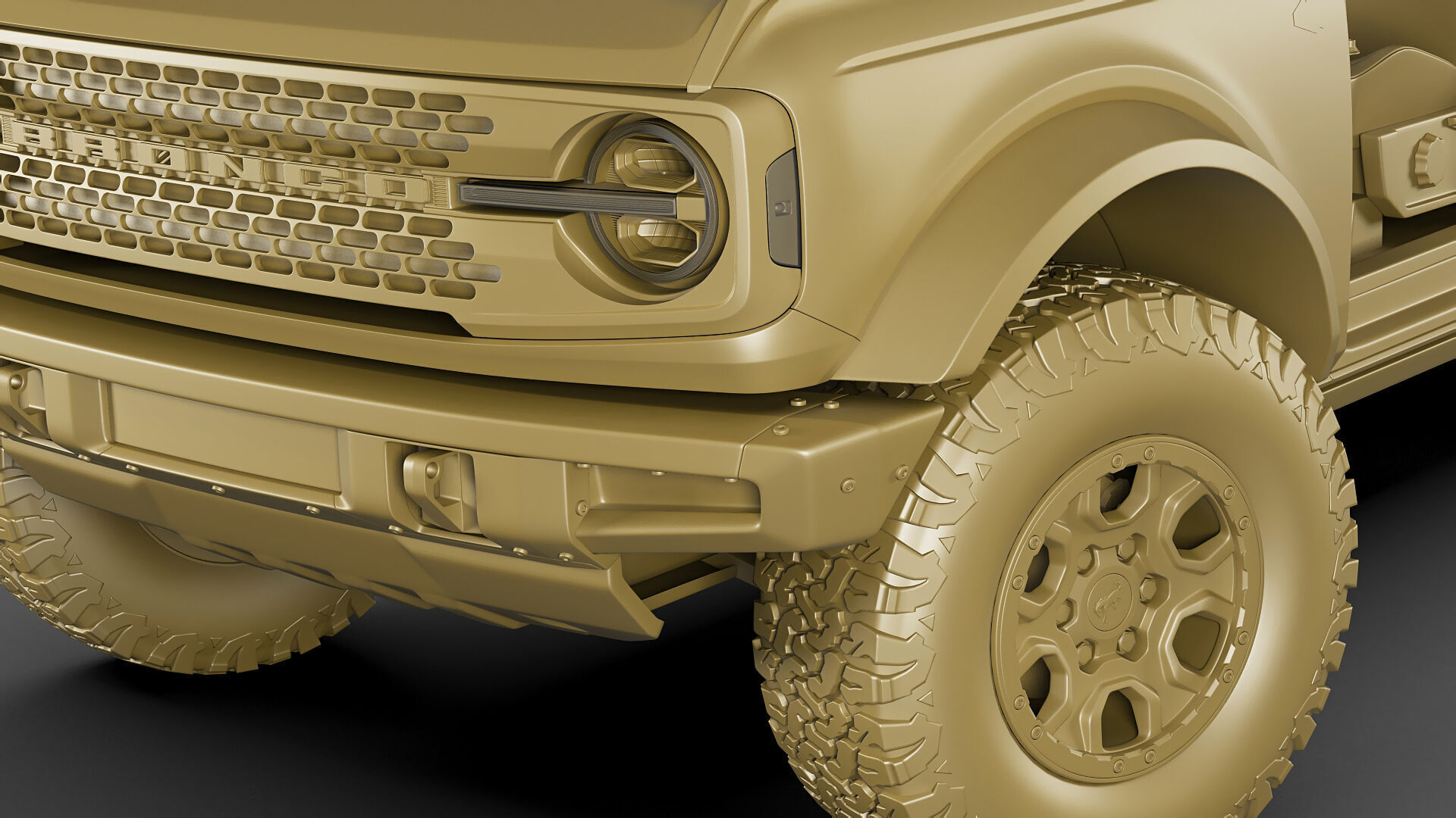 Bronco 4 door and 2 door 2021 3D model_53