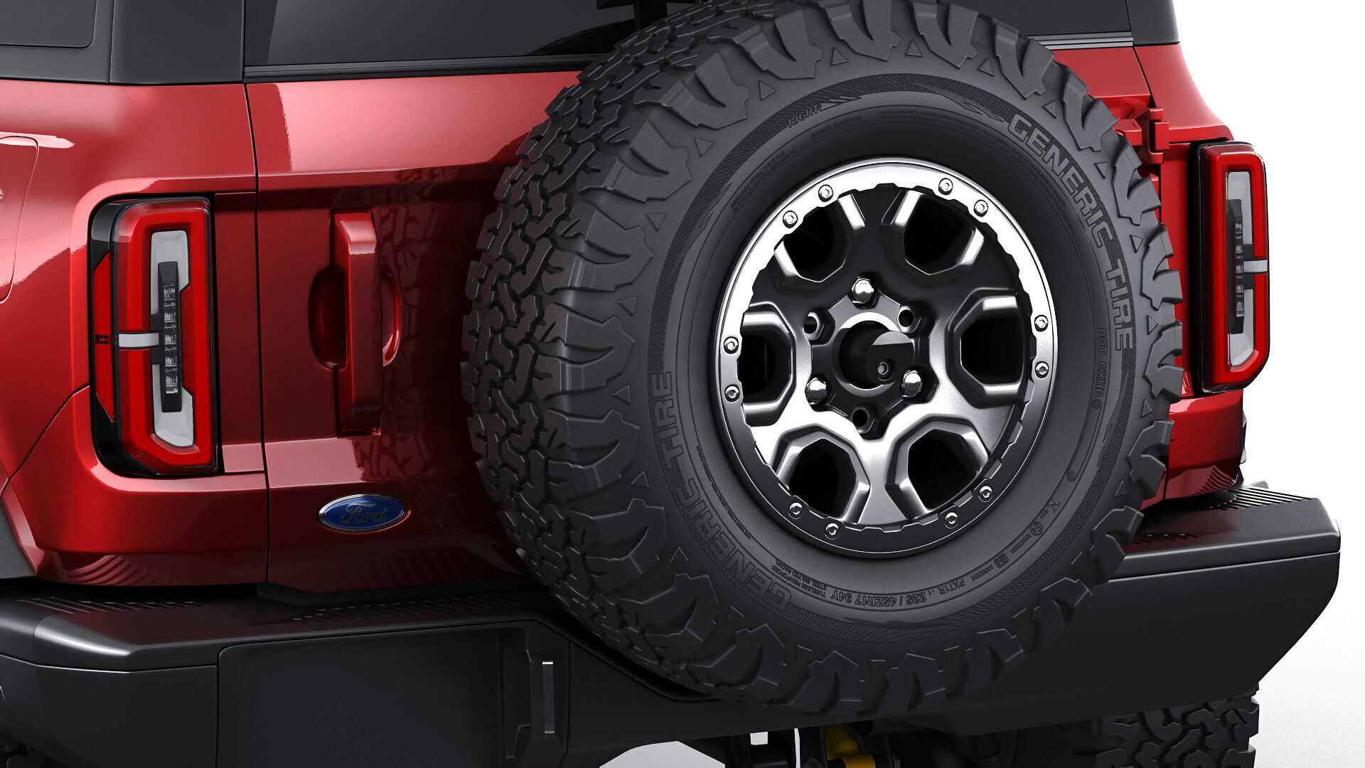 Bronco 4 door and 2 door 2021 3D model_16