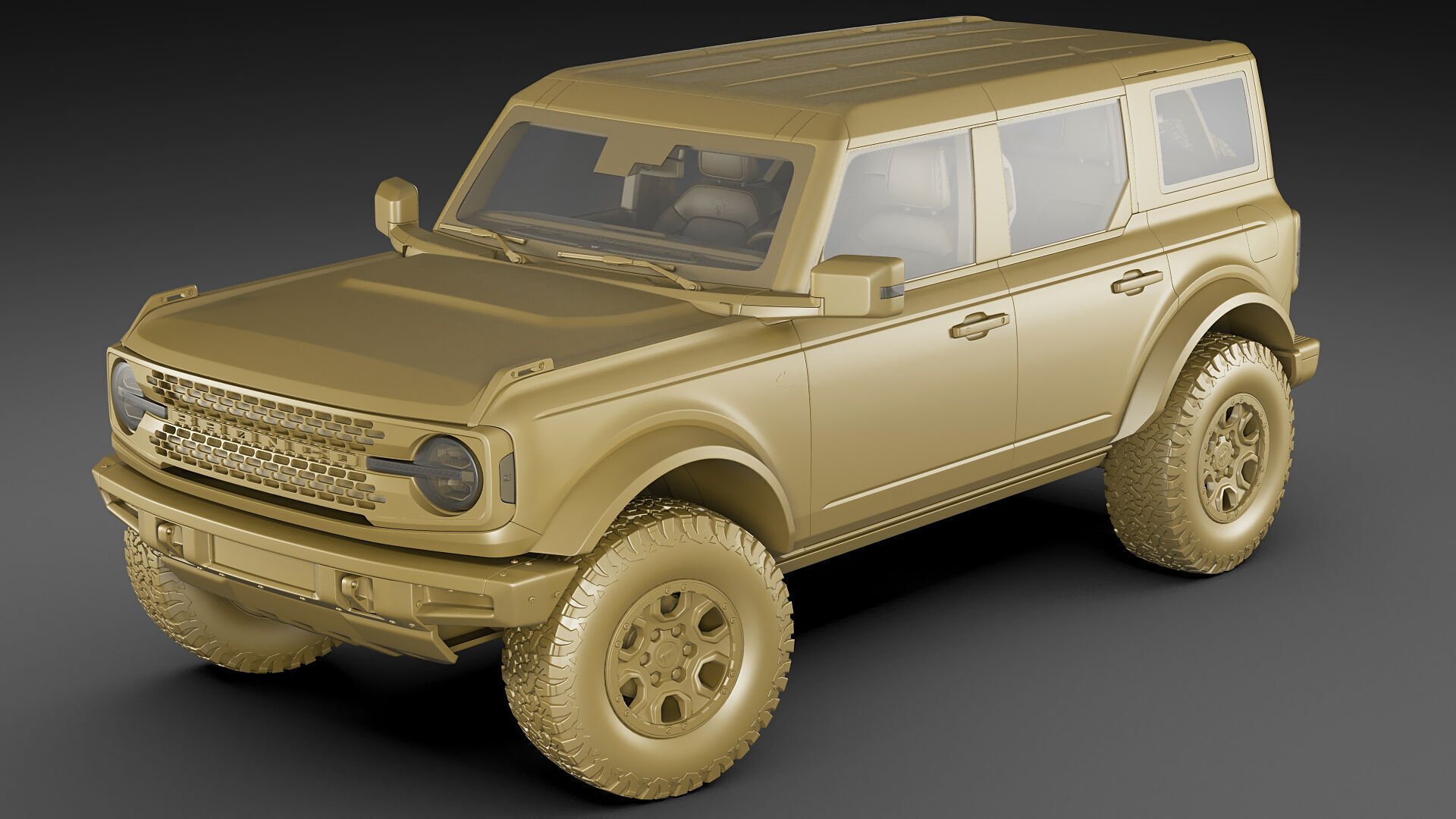 Bronco 4 door and 2 door 2021 3D model_44