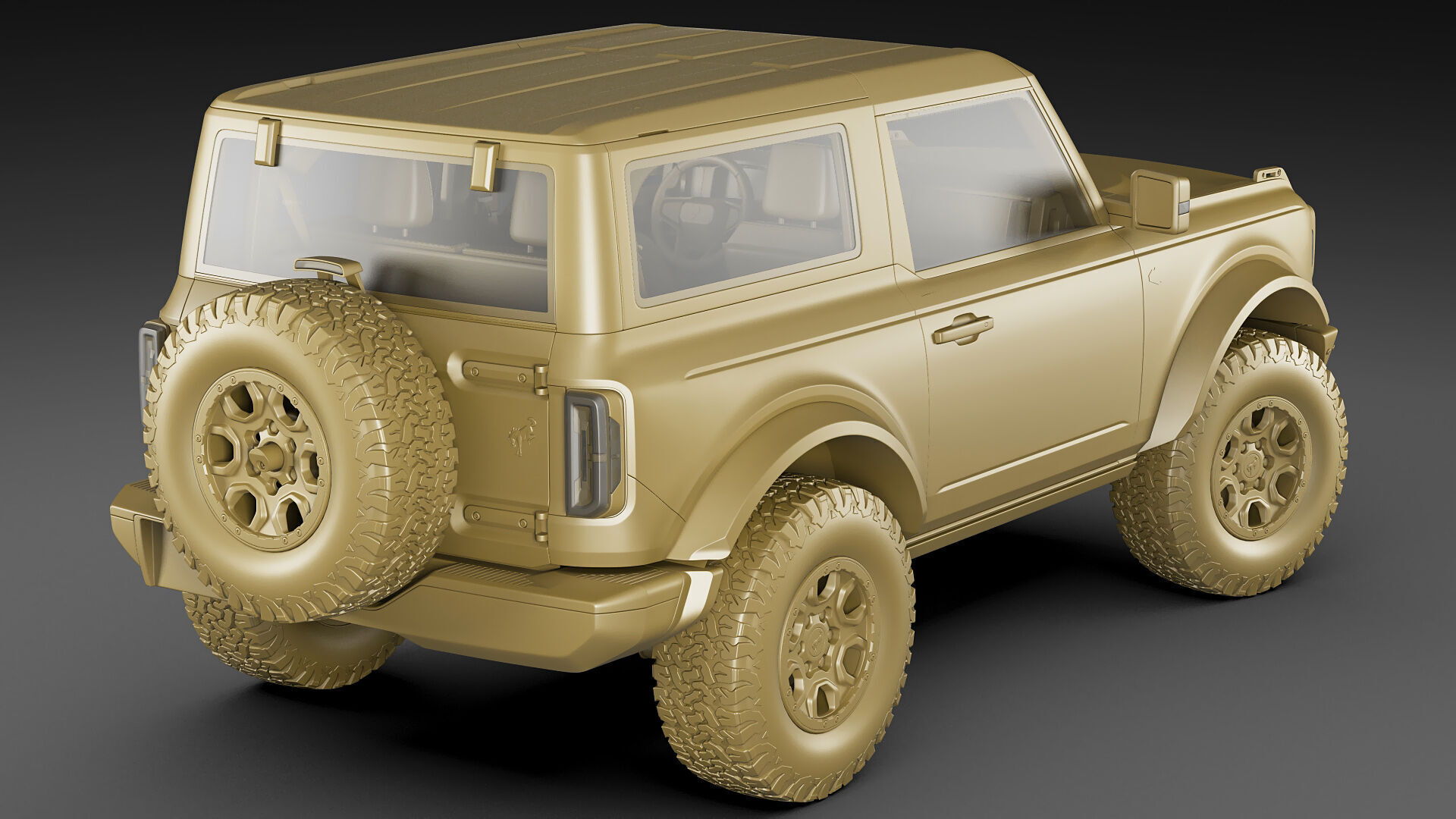 Bronco 4 door and 2 door 2021 3D model_46