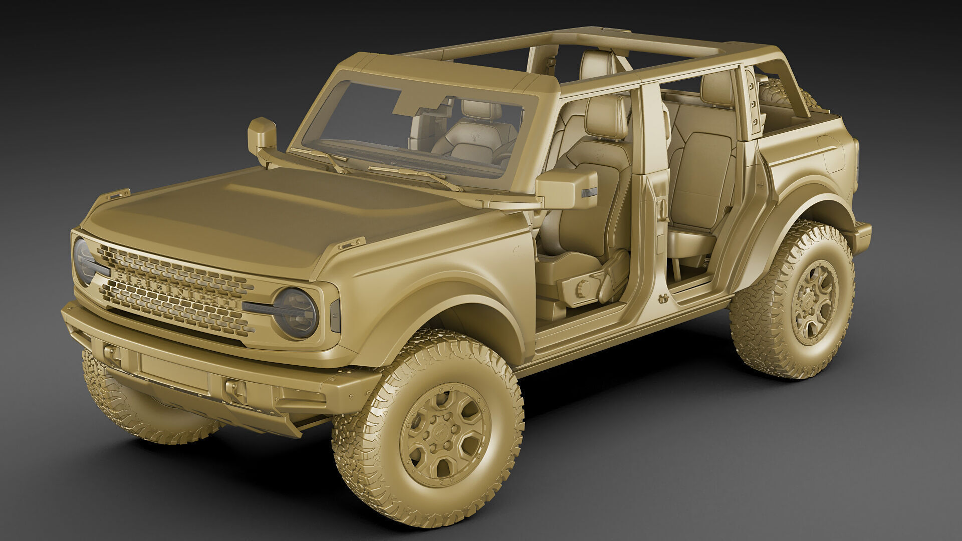 Bronco 4 door and 2 door 2021 3D model_47