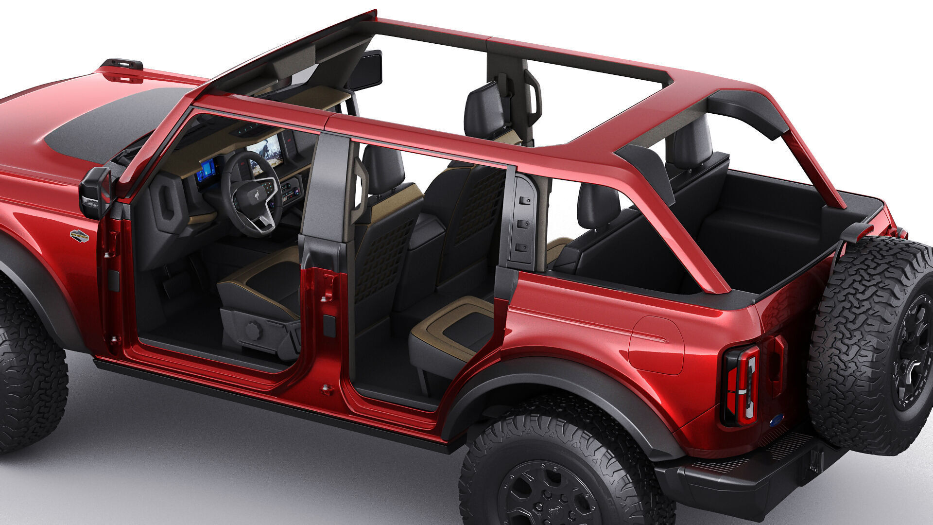 Bronco 4 door and 2 door 2021 3D model_9