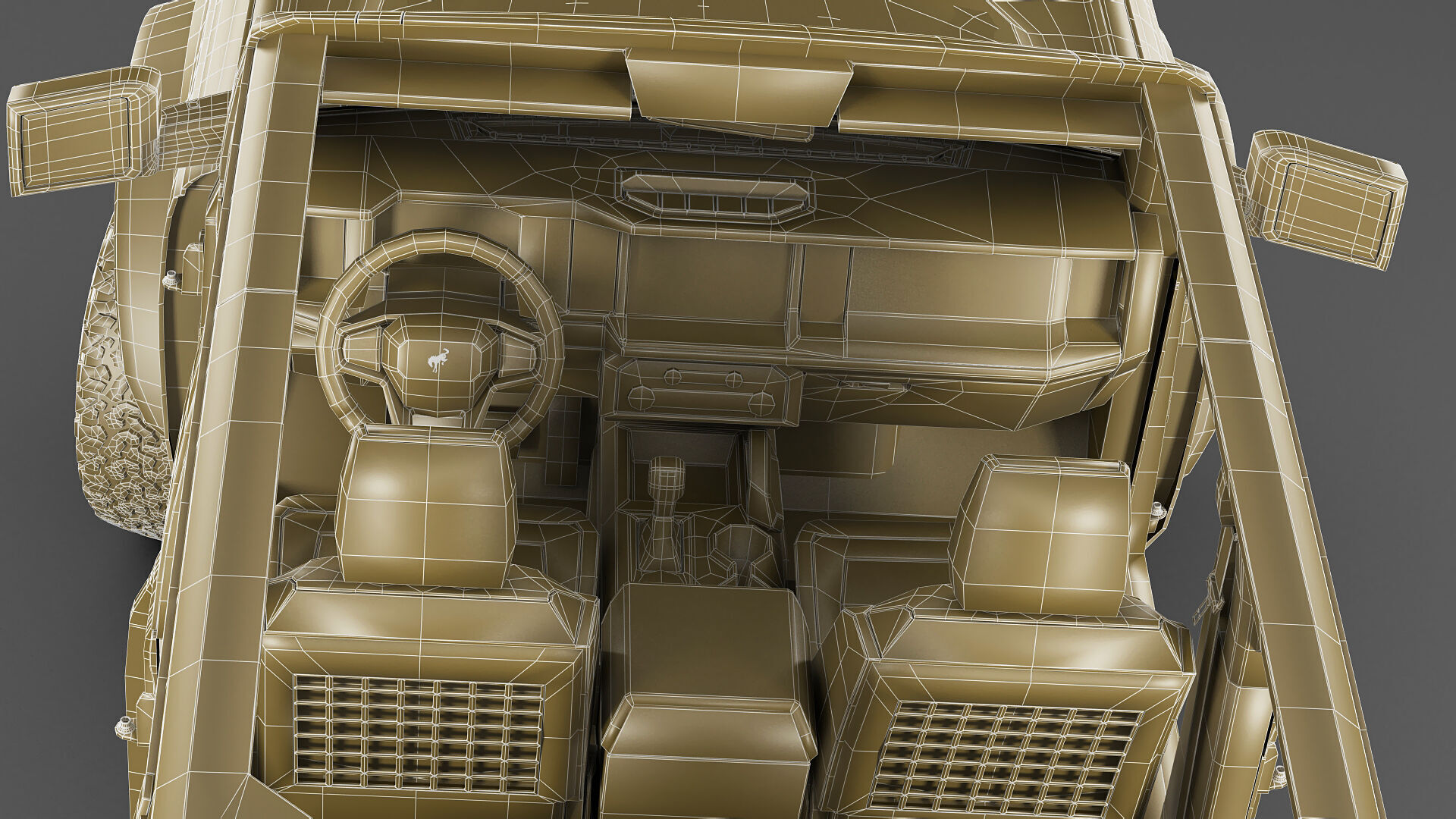 Bronco 4 door and 2 door 2021 3D model_59