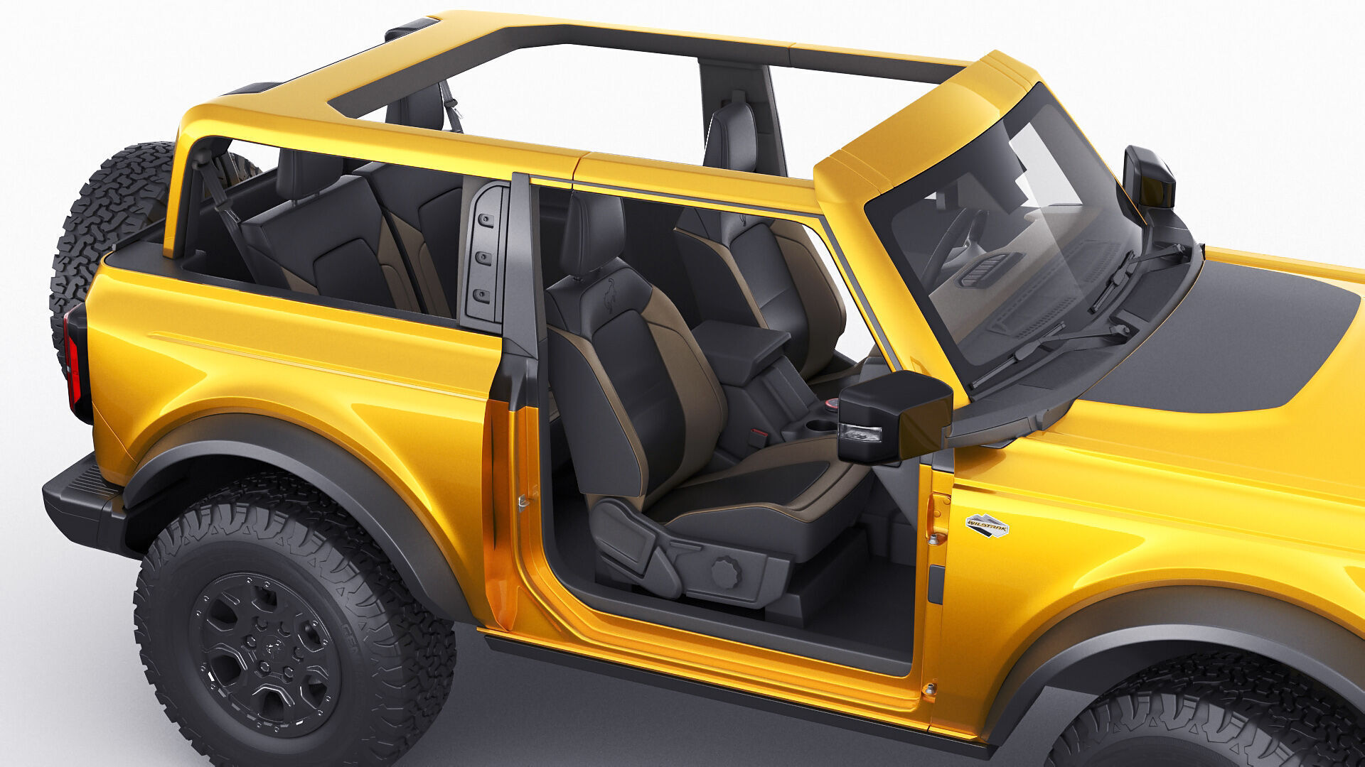 Bronco 4 door and 2 door 2021 3D model_7