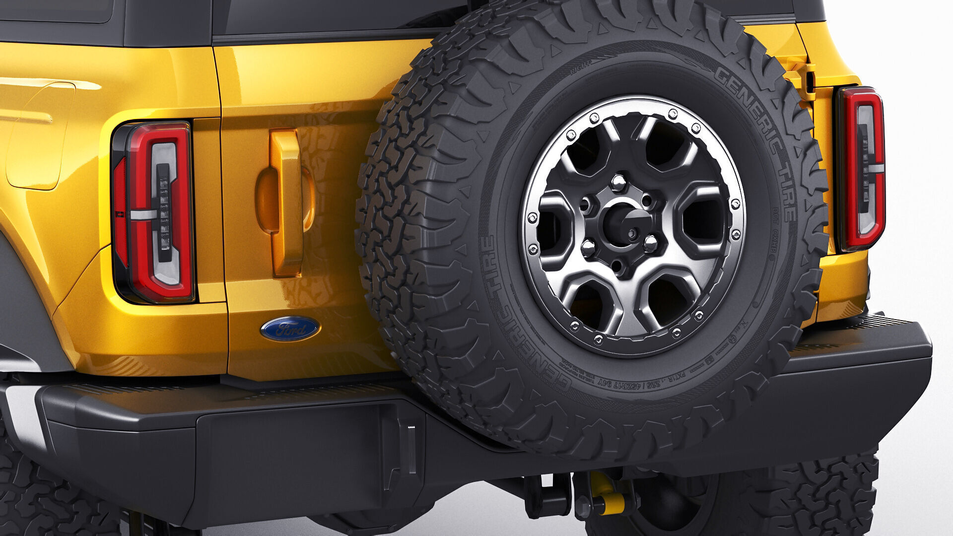 Bronco 4 door and 2 door 2021 3D model_15