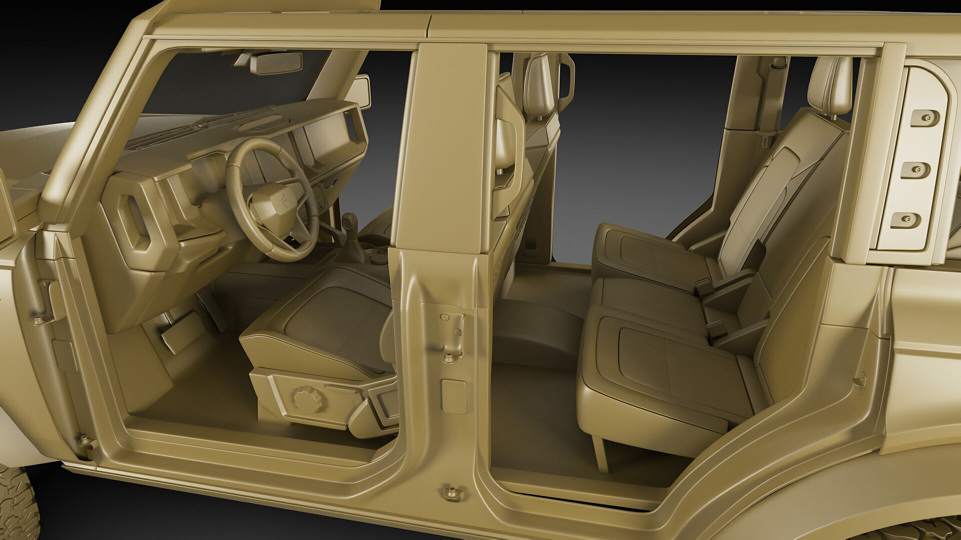 Bronco 4 door and 2 door 2021 3D model_55