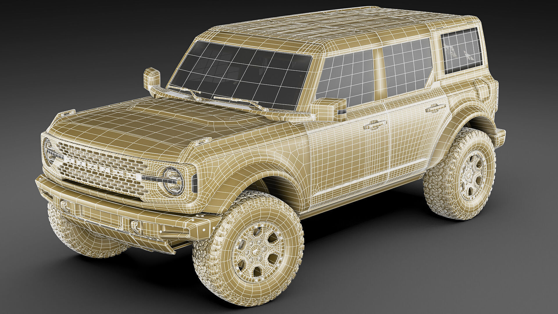 Bronco 4 door and 2 door 2021 3D model_56