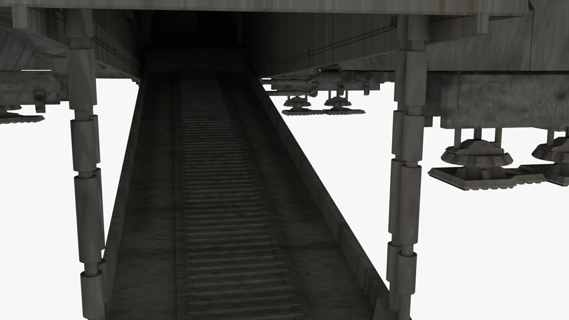 Millennium Falcon - Starship Starwar Low-poly 3D model_4