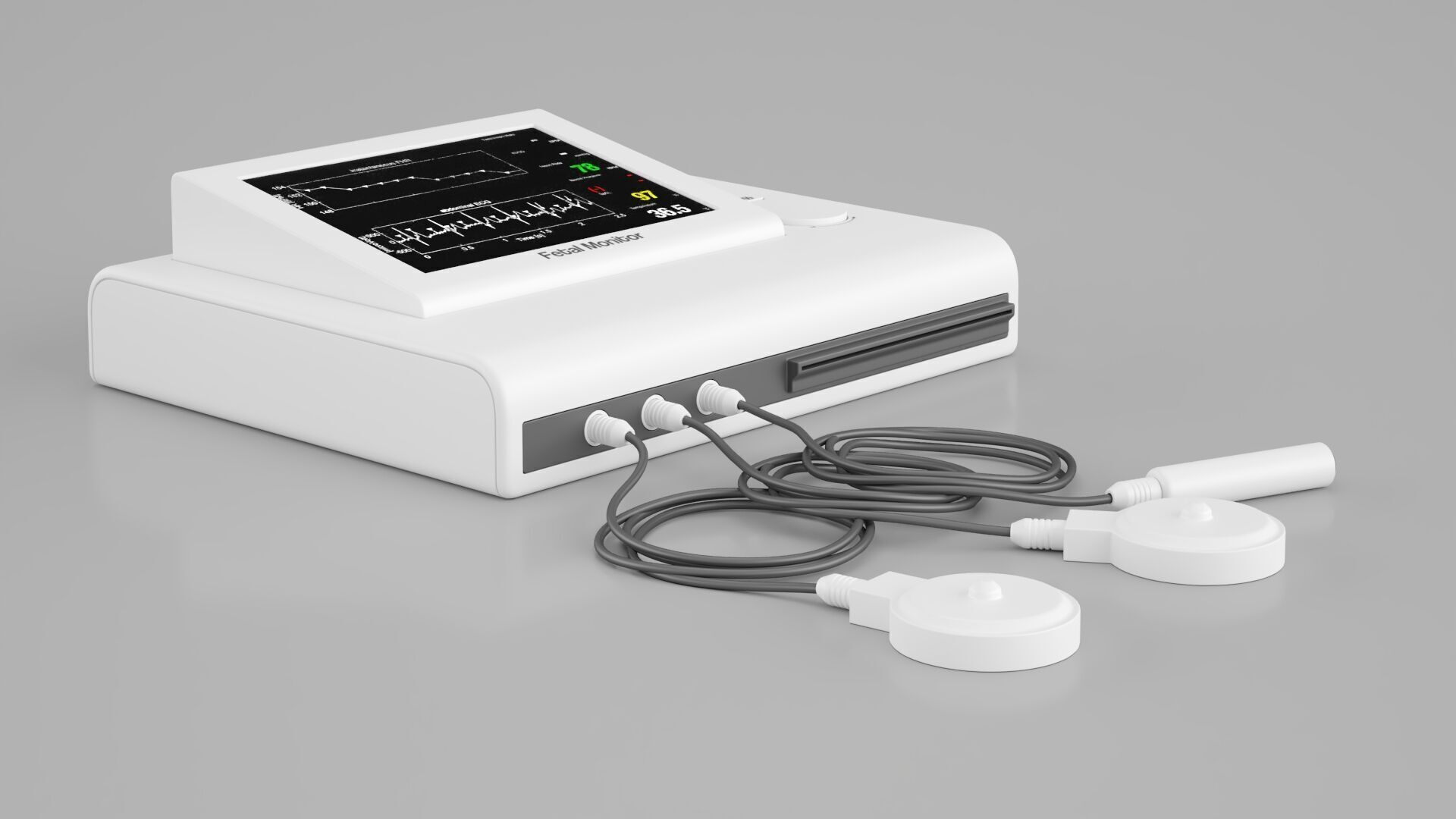 Fetal Monitor 3D model_1