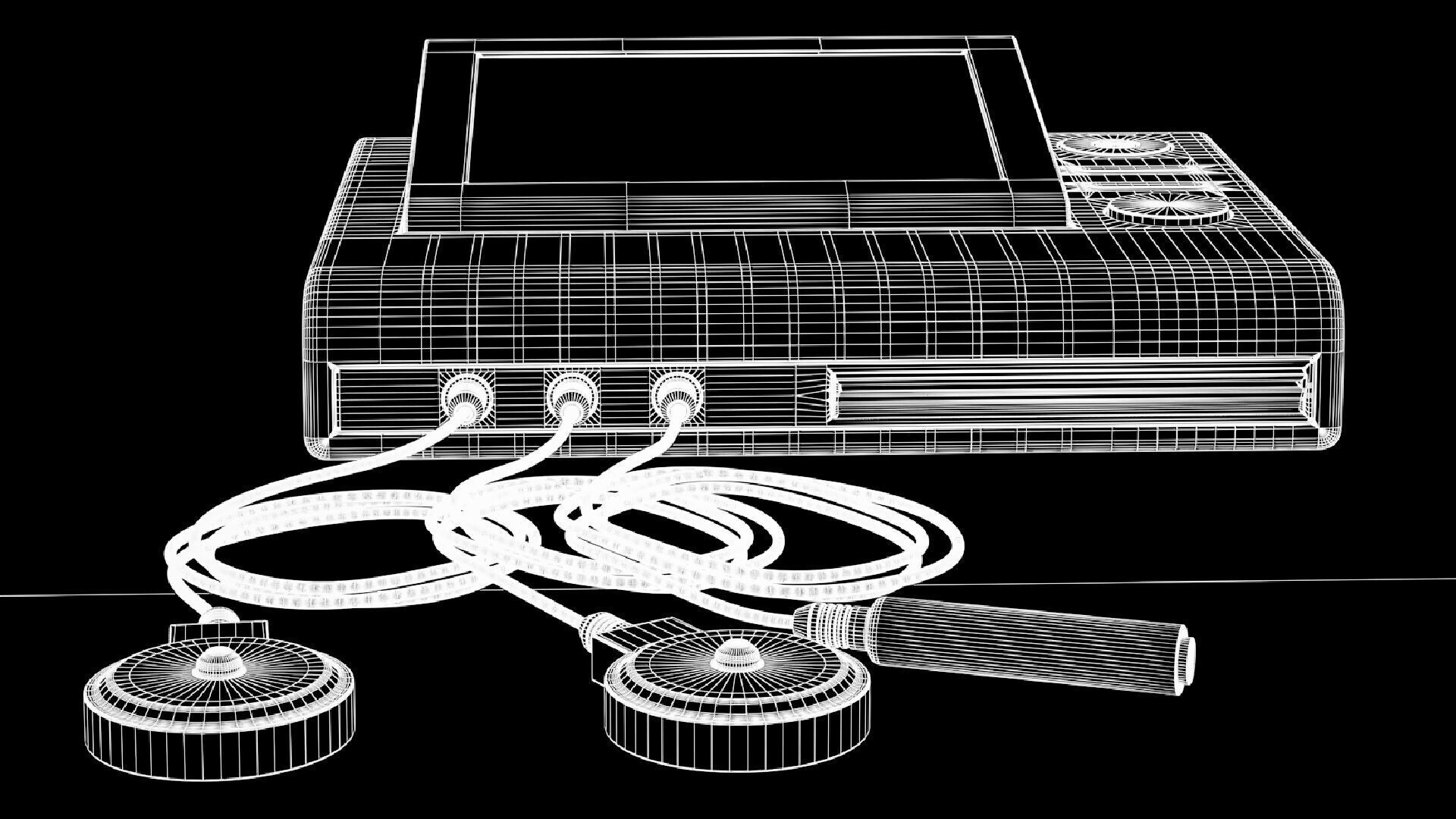 Fetal Monitor 3D model_8