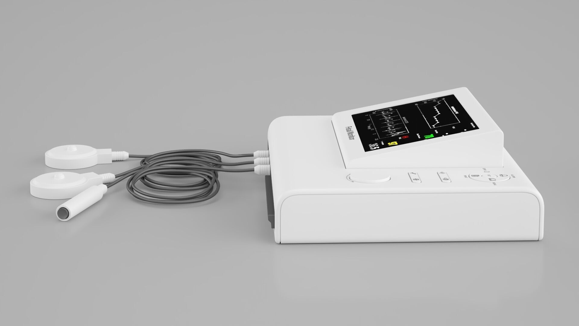 Fetal Monitor 3D model_6
