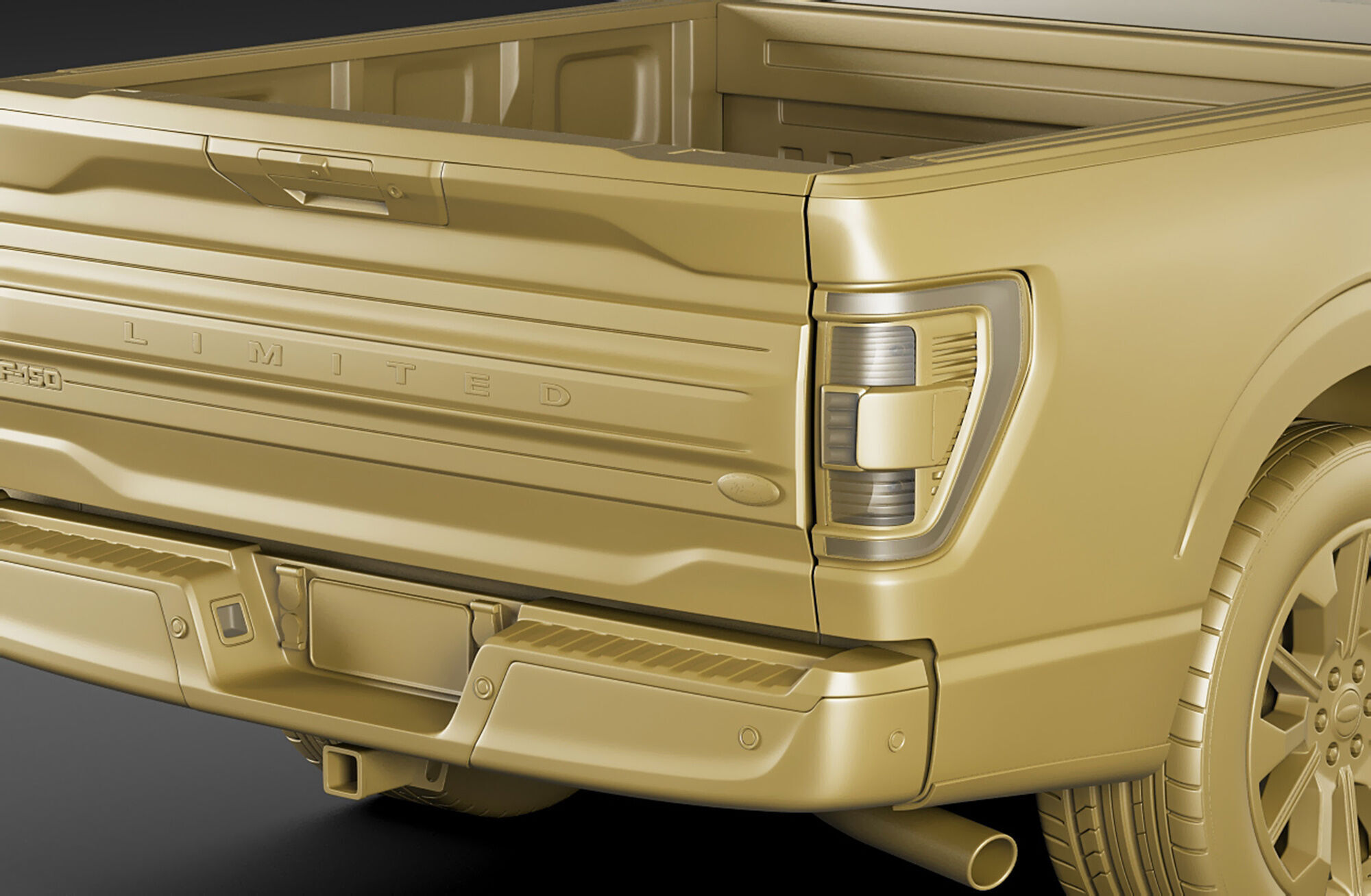 F-150 Pick-up Limited 2021 3D model_22
