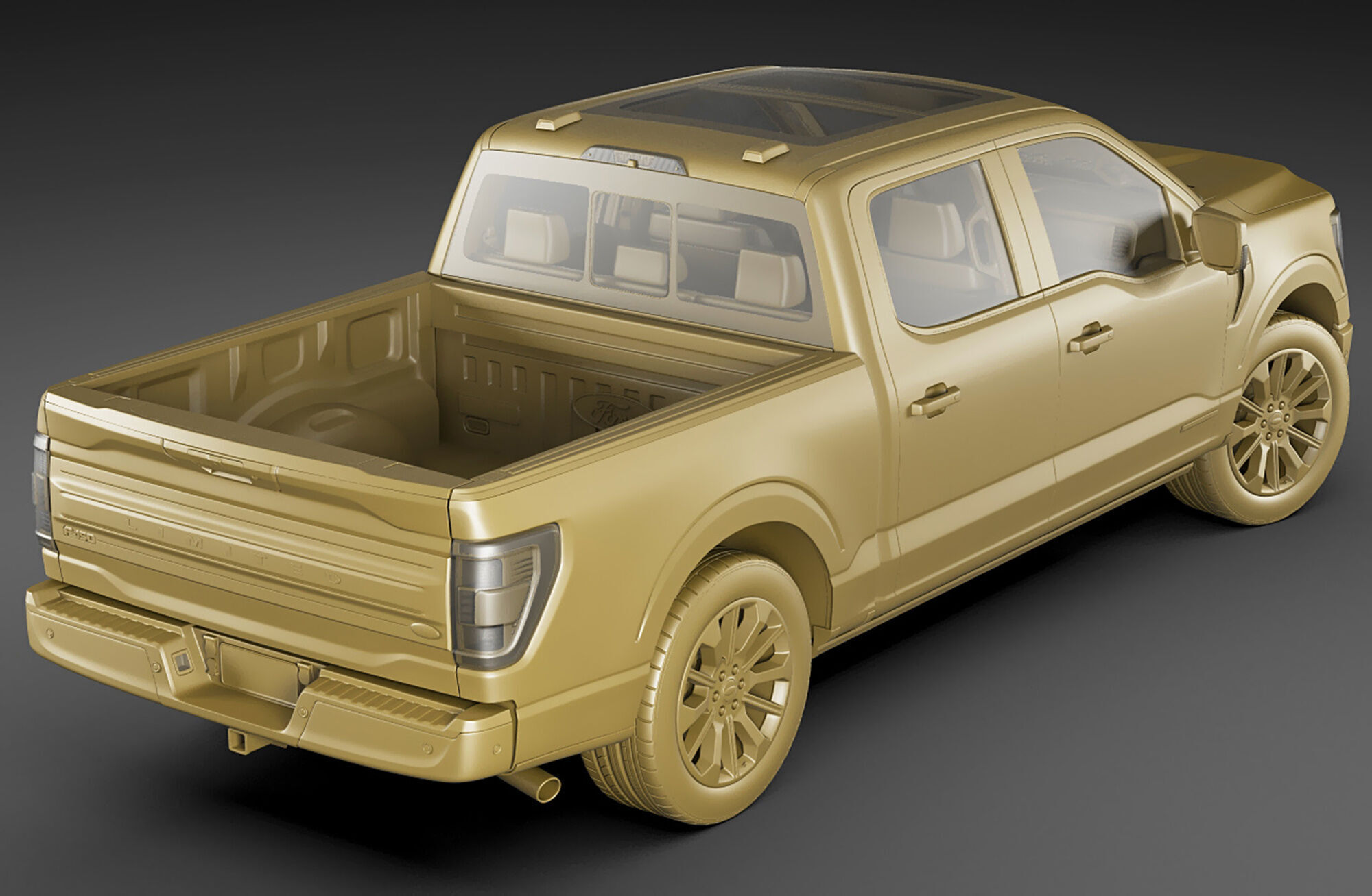 F-150 Pick-up Limited 2021 3D model_20