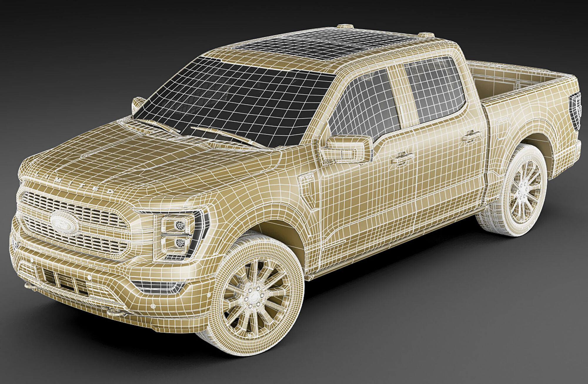 F-150 Pick-up Limited 2021 3D model_24