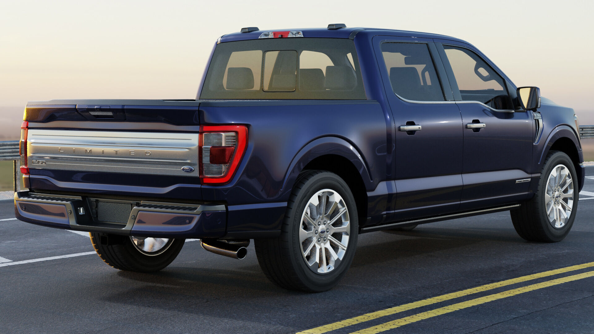 F-150 Pick-up Limited 2021 3D model_18