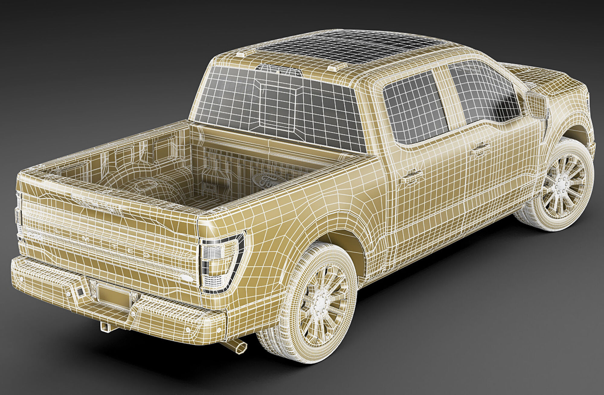 F-150 Pick-up Limited 2021 3D model_25