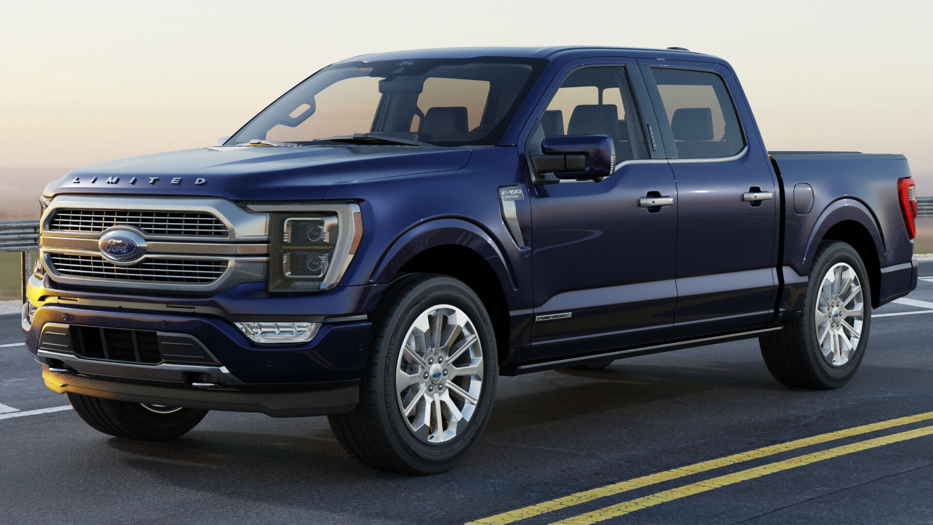 F-150 Pick-up Limited 2021 3D model_17