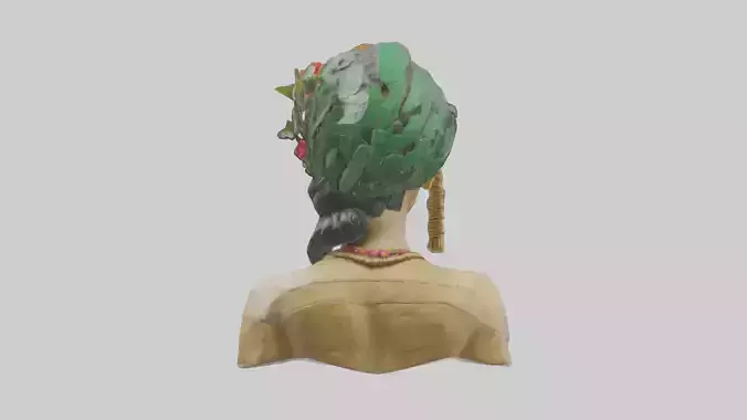 Frida Kahlo statue model 3D model