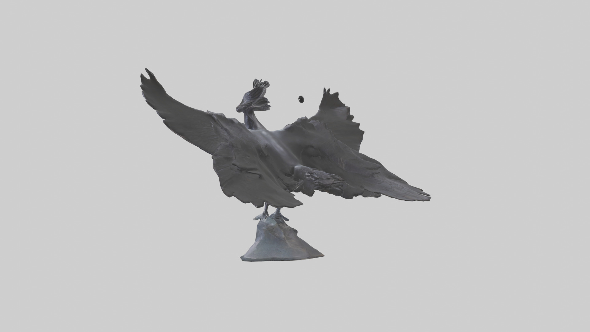 Frigatebird statue model 3D model_10