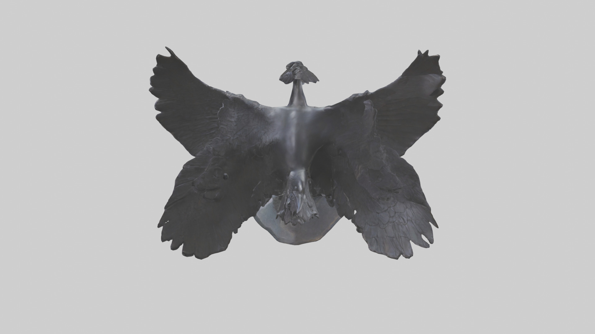 Frigatebird statue model 3D model_17