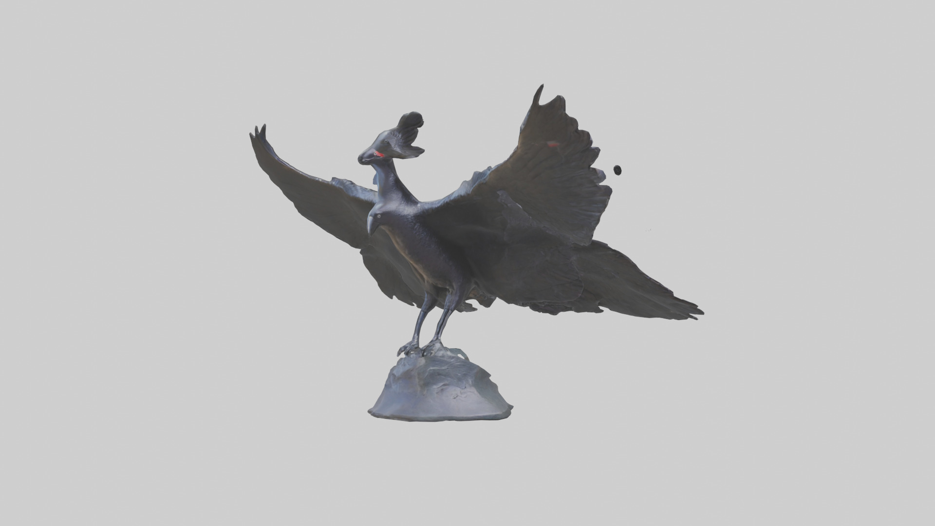 Frigatebird statue model 3D model_11