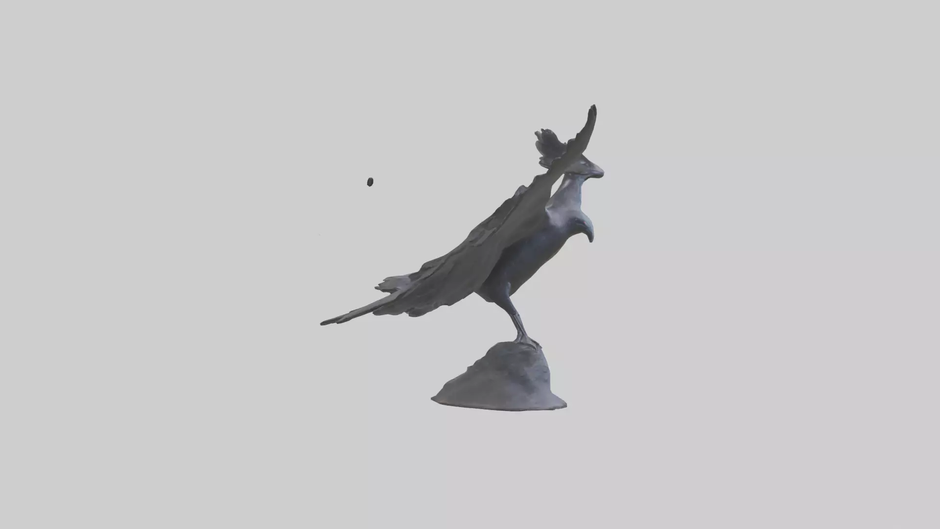 Frigatebird statue model 3D model_0