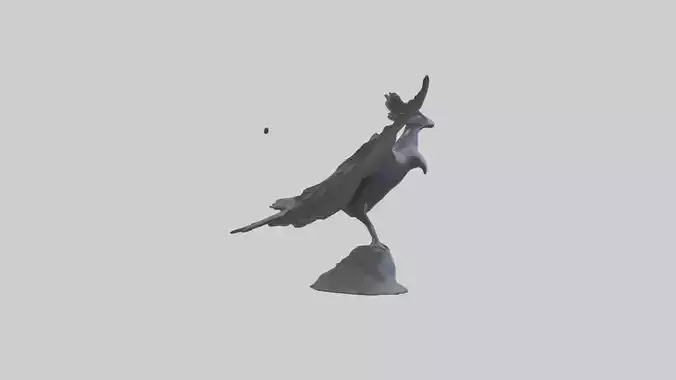 Frigatebird statue model