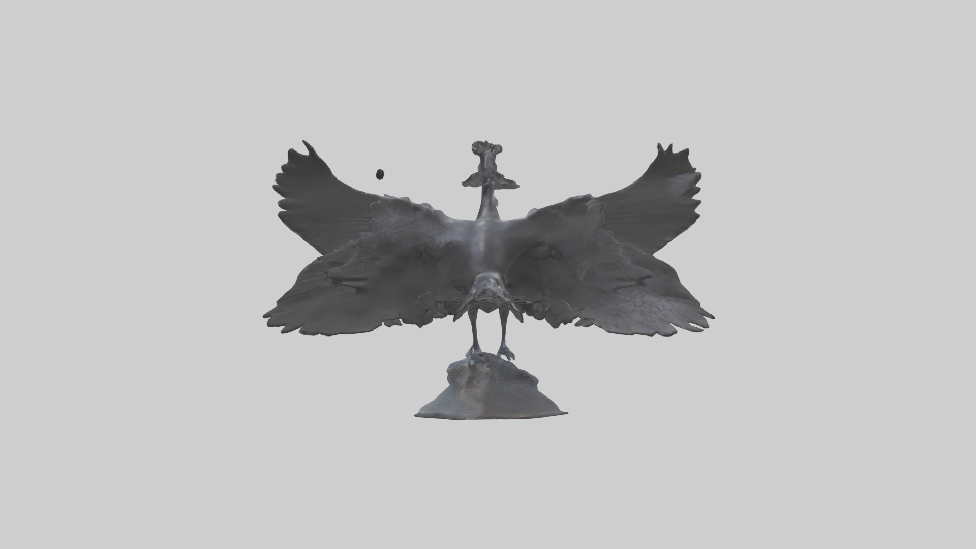 Frigatebird statue model 3D model_12